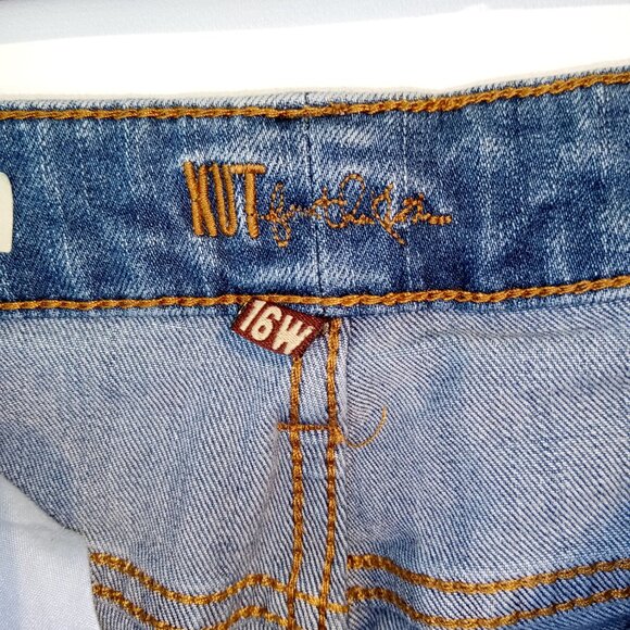 Kut from the Kloth Jeans 16W CONNIE Cropped Skinny Ankle Stretch Med Wash - Picture 6 of 14